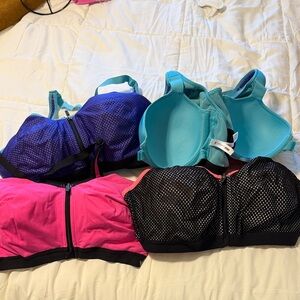 Victoria's Secret Sports Bras - Purple, Pink, and Teal